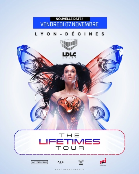 Katy Perry à la LDLC Arena : le grand show pop du 7 novembre 2025